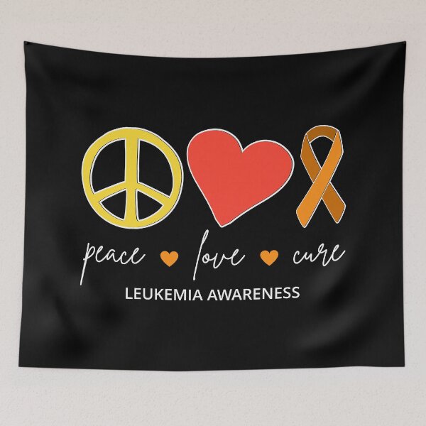 Item preview, Peace Love Cure - Leukemia Awareness I designed and sold by Lemon Pepper.