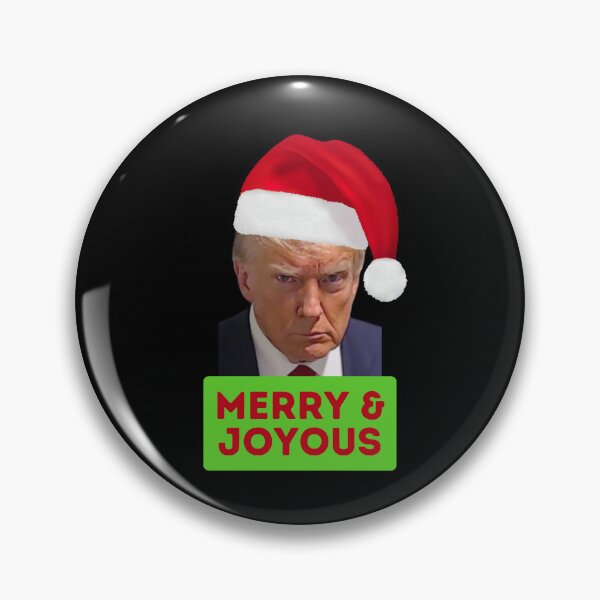 Item preview, Donald Trump Christmas, Merry and Joyous, Funny Trump Christmas Mugshot, Willow Days designed and sold by avit1.