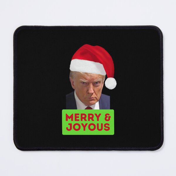 Item preview, Donald Trump Christmas, Merry and Joyous, Funny Trump Christmas Mugshot, Willow Days designed and sold by avit1.