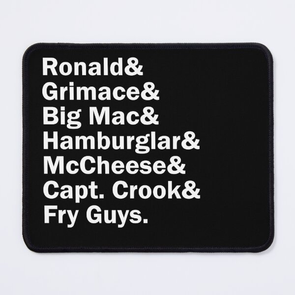 Item preview, Funny Names x McDonalds Characters designed and sold by 3dmuckychris.