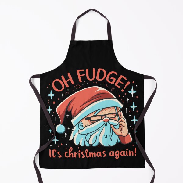 Item preview, Oh Fudge! It's Christmas Again! - Funny Santa with Glasses designed and sold by Spiprinto.