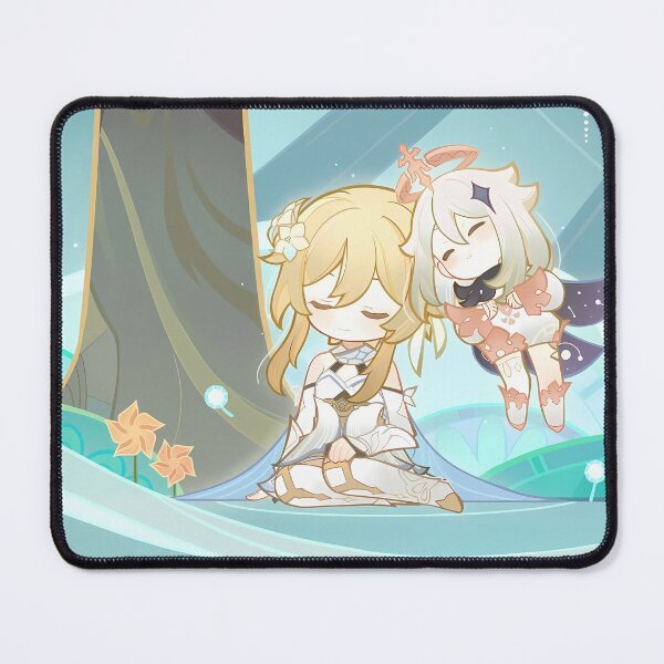 Item preview, Chibi Lumine & Paimon, Genshin Impact designed and sold by Astral Drop.