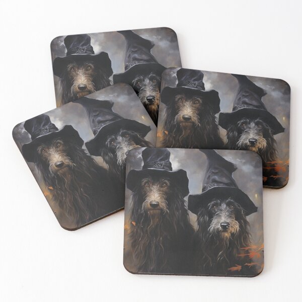 Item preview, Halloween: 2 witchy deerhounds designed and sold by aghnadarragh.