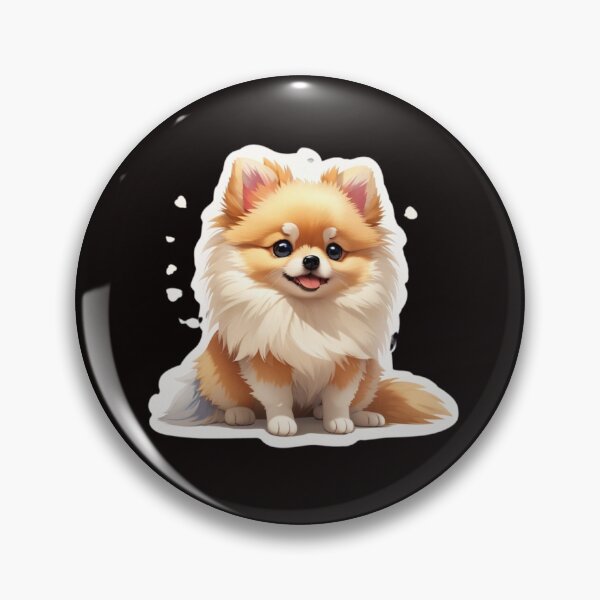Item preview, Sticker cartoon cute brown Pomeranian. designed and sold by WhalesDesignLab.