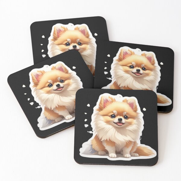 Item preview, Sticker cartoon cute brown Pomeranian. designed and sold by WhalesDesignLab.
