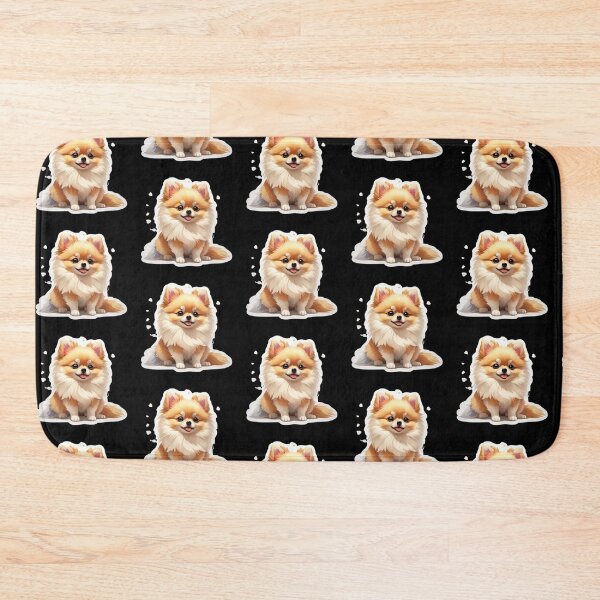 Item preview, Sticker cartoon cute brown Pomeranian. designed and sold by WhalesDesignLab.
