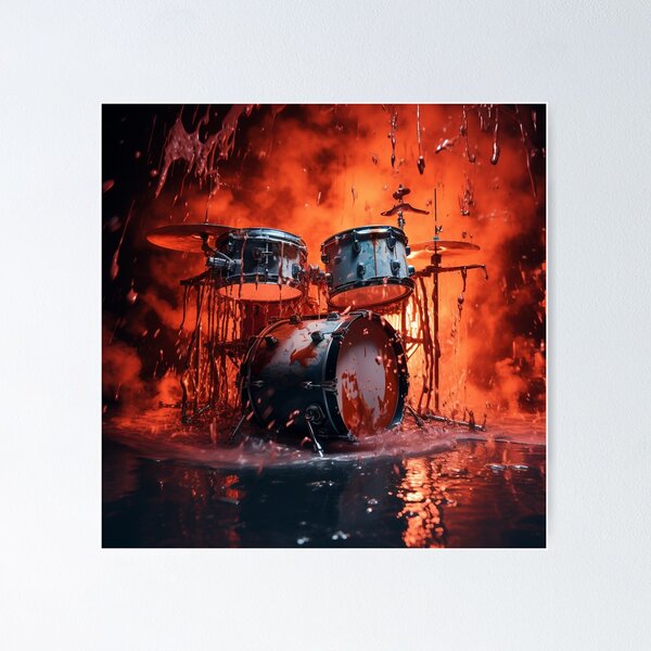Item preview, Melting drums designed and sold by Tiny-Mess.