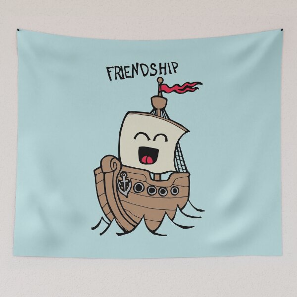 Item preview, Friendship / Friend Ship designed and sold by Graograman.