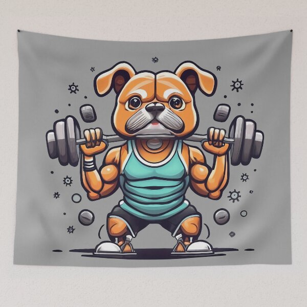 Item preview, Cute dog gym designed and sold by Windness Zao.