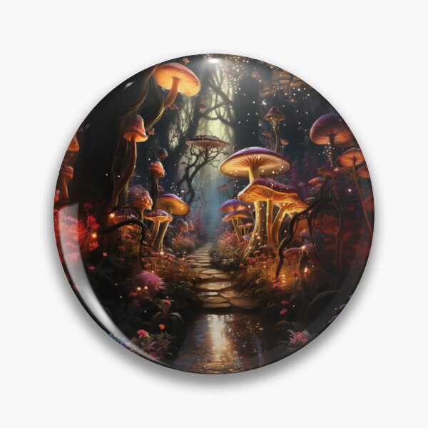 Item preview, Mushroom Fairy's path posters Wall art designed and sold by pencil-art98.