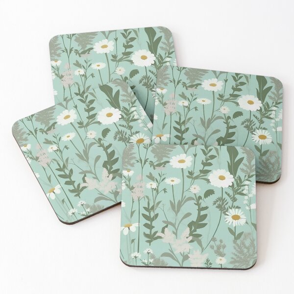 Item preview, Pattern of chamomile and other aromatic herbs designed and sold by SoyYuriO.