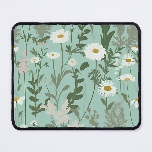 Item preview, Pattern of chamomile and other aromatic herbs designed and sold by SoyYuriO.