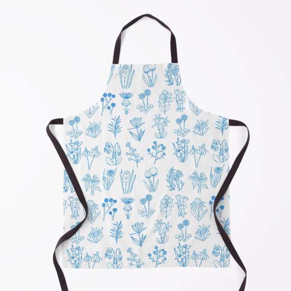 Item preview, Native Flowers of Missouri Chart in Indigo - Pattern Small Scale designed and sold by Courtlandia.