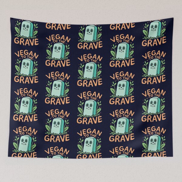 Item preview, Vegan to the Grave, Life Long Vegan, Plant-Based Humor designed and sold by GreenSlate.