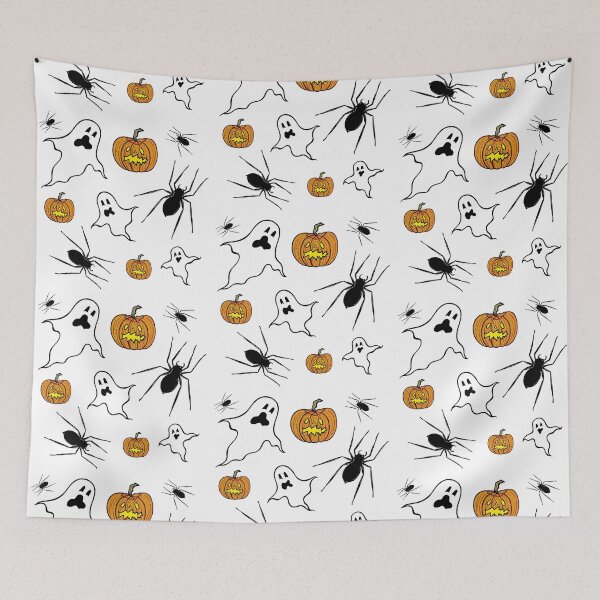 Aperçu de l'œuvre Fantômes, araignées + citrouilles créée et vendue par Helen McCartney Designs.