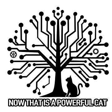 Artwork thumbnail, Now That is a Powerful Cat (Mindful Solutionism) by Reinardine