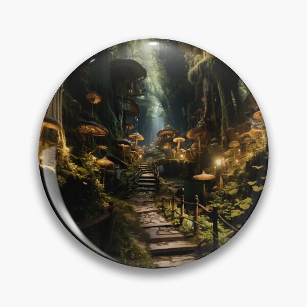 Item preview,  Mushroom Fairy's path posters  designed and sold by pencil-art98.