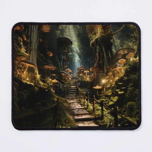 Item preview,  Mushroom Fairy's path posters  designed and sold by pencil-art98.