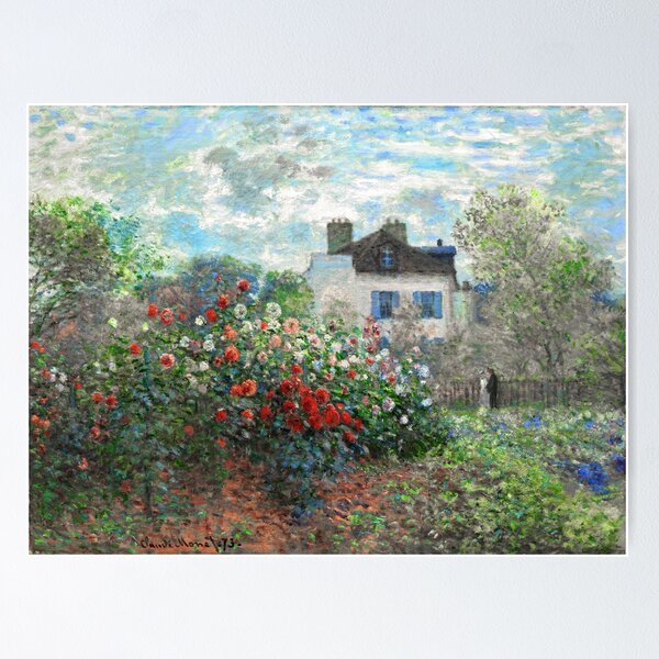 Item preview, Claude Monet Artist's Garden Argenteuil Fine Art designed and sold by Vicky Brago-Mitchell®.