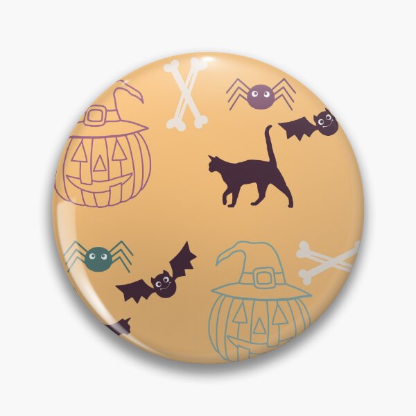 Item preview, Scary Hello-ween pattern  designed and sold by PrintArtVibez.