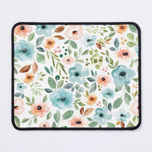 Item preview, Blue Watercolor Boho Floral designed and sold by cateandrainn.