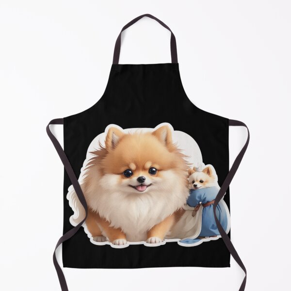 Item preview, Sticker cartoon cute brown Pomeranian and friend. designed and sold by WhalesDesignLab.