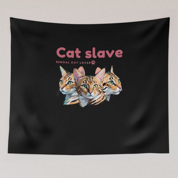 Item preview, Cat slave - Bengal Cat lovers - pink designed and sold by mamacub.