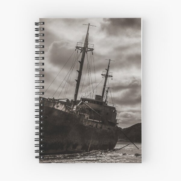 Item preview, Aground ship at cabo san pablo beach, tierra del fuego, argentina designed and sold by DFLC Prints.
