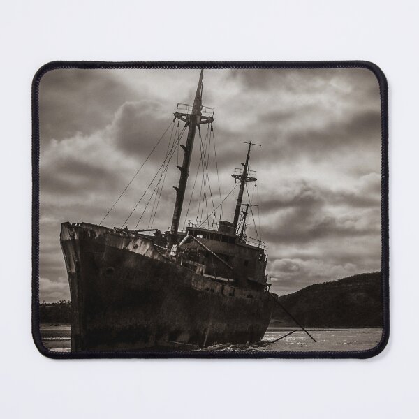 Item preview, Aground ship at cabo san pablo beach, tierra del fuego, argentina designed and sold by DFLC Prints.