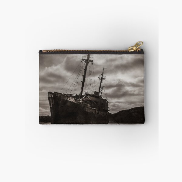 Item preview, Aground ship at cabo san pablo beach, tierra del fuego, argentina designed and sold by DFLC Prints.