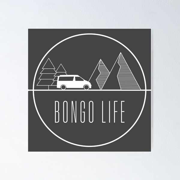 Item preview, Bongo life line drawing in white designed and sold by LocalOddball.