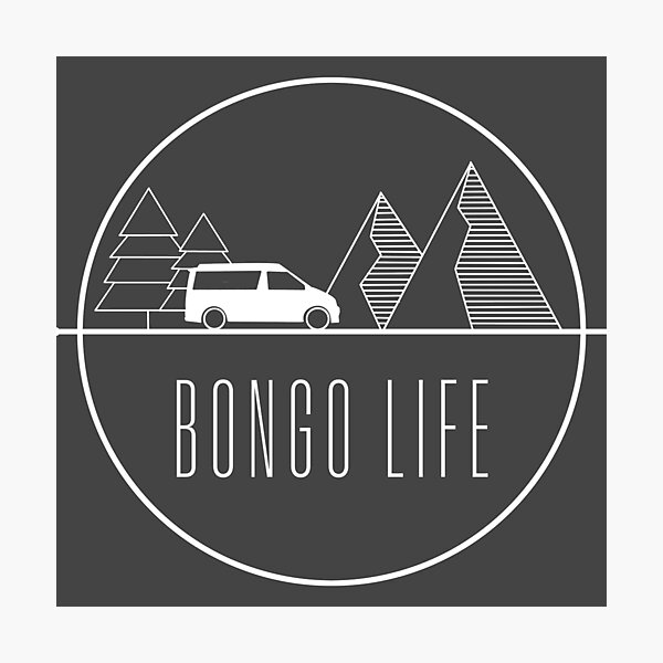 Item preview, Bongo life line drawing in white designed and sold by LocalOddball.