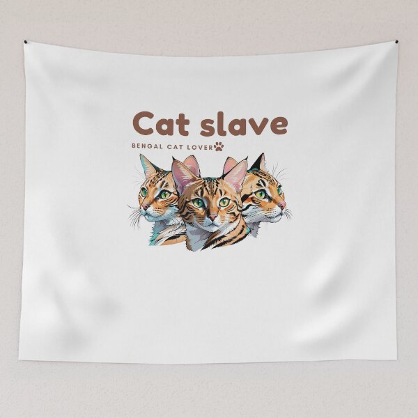 Item preview, Cat slave - Bengal Cat lovers  designed and sold by mamacub.