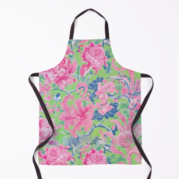 Item preview, Soft pink and green traditional French toile de jouy designed and sold by SophieClimaArt.