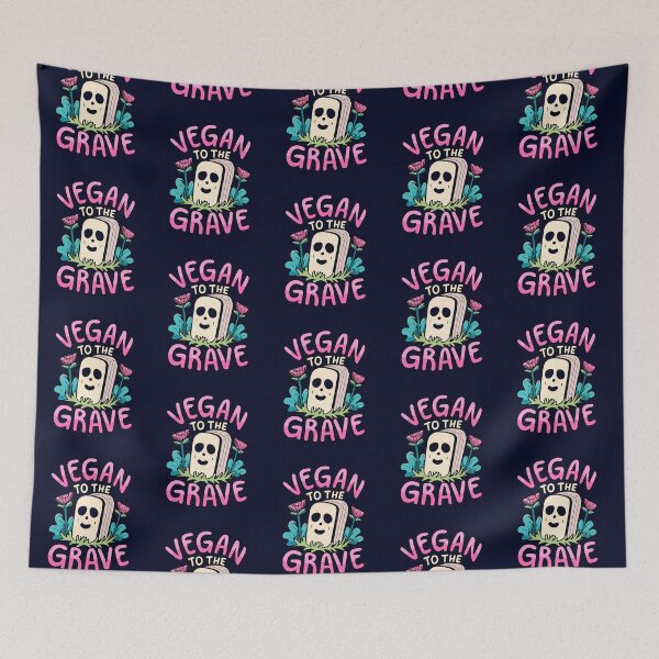 Item preview, Vegan to the Grave, Life Long Vegan, Plant-Based Humor designed and sold by GreenSlate.