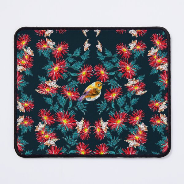 Item preview, Red Aster Butterflies with Zosterops  designed and sold by drp24.