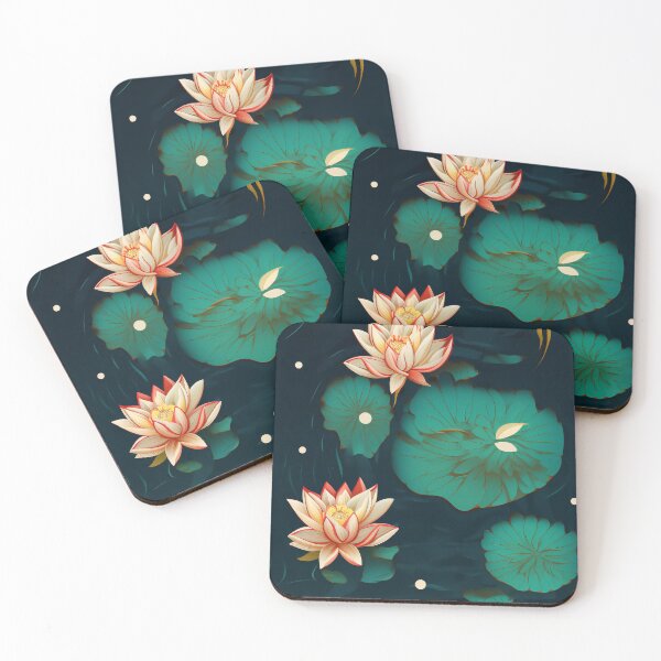 Item preview, Emerald Serenity: Lotus Adrift in Green Waters designed and sold by 21 Tulips.