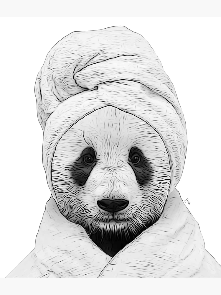 Albornoz Infantil Panda