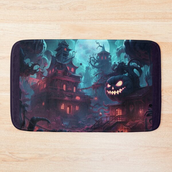 Item preview, Cyberpunk Halloween illustration with spooky pumpkin gloomy designed and sold by GrinGalore.