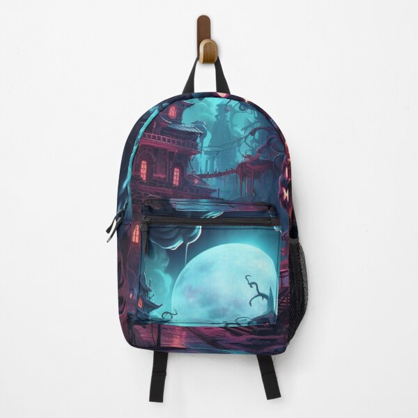 Item preview, Cyberpunk Halloween illustration with spooky pumpkin gloomy designed and sold by GrinGalore.