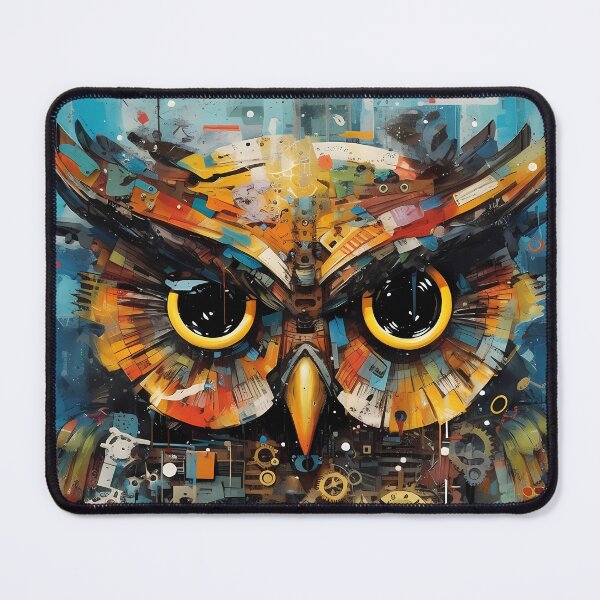 Item preview, Bird Art: Hypnotic Owl Timepiece. designed and sold by GiveMeMood.
