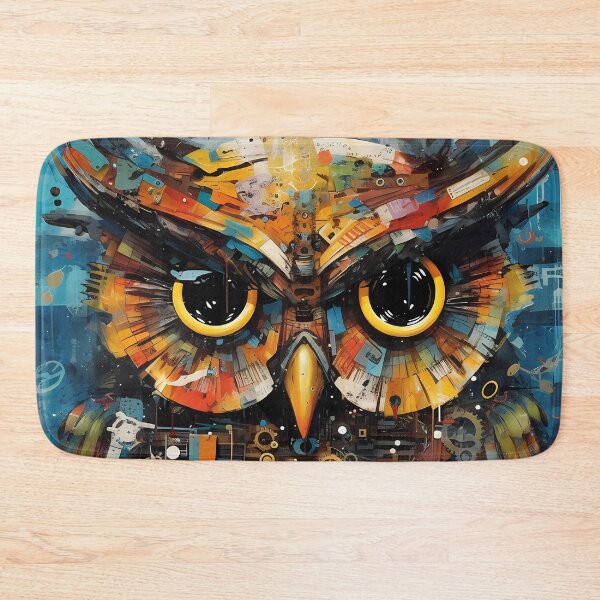Item preview, Bird Art: Hypnotic Owl Timepiece. designed and sold by GiveMeMood.