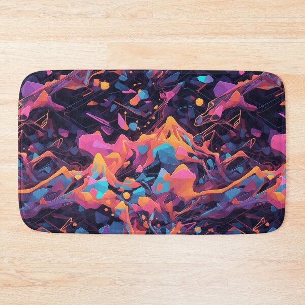Item preview, Neon Glow Geometric Abstraction V1 designed and sold by GracePaigePlaza.