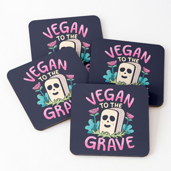 Item preview, Vegan to the Grave, Life Long Vegan, Plant-Based Humor designed and sold by GreenSlate.