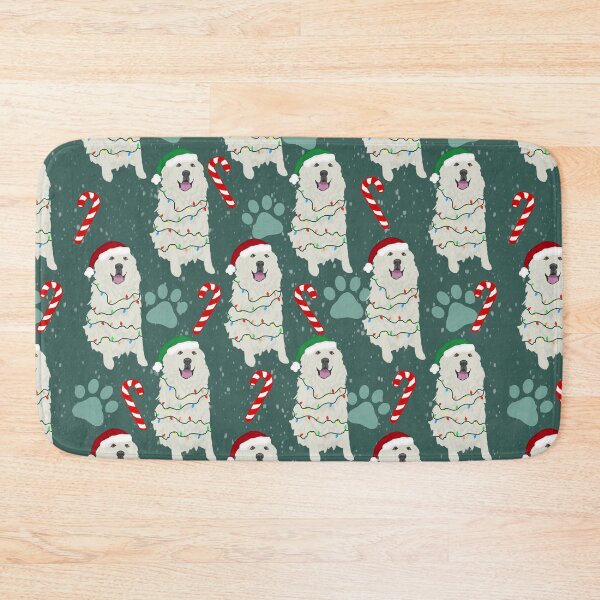 Item preview, Christmas Great Pyrenees Green Pattern designed and sold by KantstandyaC.