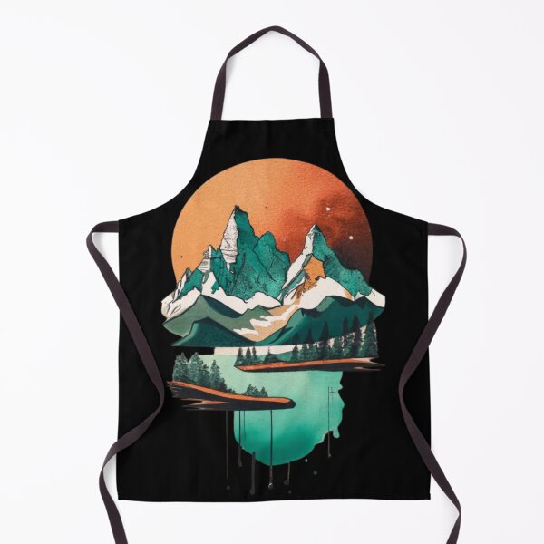 Item preview, Lake Reflection: Abstract Mountain Range designed and sold by WilsonMiller-.