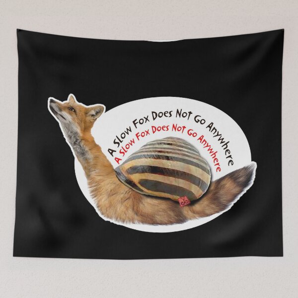 Item preview,  A Slow Fox Does Not Go Anywhere (By ACCI) The Snail Fox designed and sold by VanyssaGraphics.