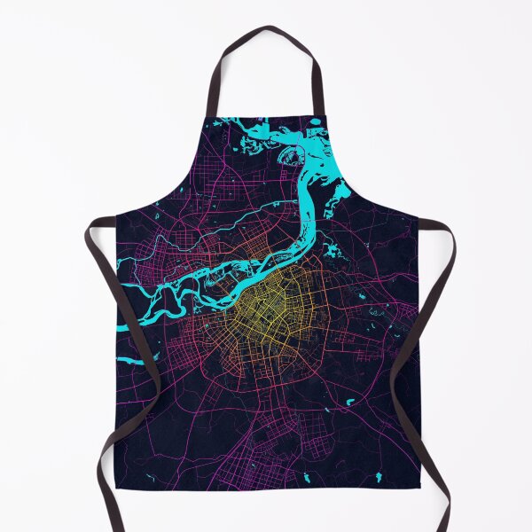 Item preview, Harbin City Map of China - Neon designed and sold by deMAP.