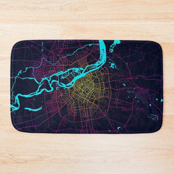 Item preview, Harbin City Map of China - Neon designed and sold by deMAP.