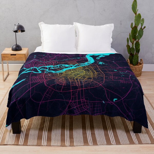 Item preview, Harbin City Map of China - Neon designed and sold by deMAP.